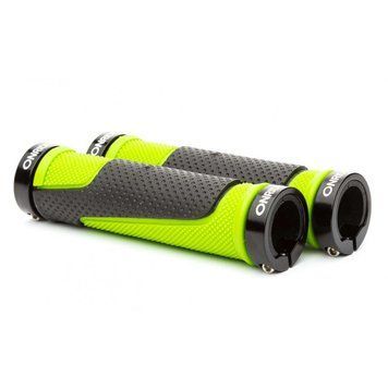 Ручки руля ONRIDE DualGrip, два замки, чорні/зелені 69061900023 фото