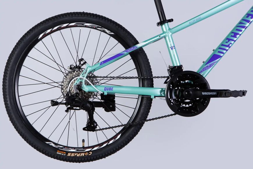 Велосипед AL 24" Discovery QUBE DD CS рама-11,5" свiтло-бiрюзовий 2025 OPS-DIS-24-335 фото