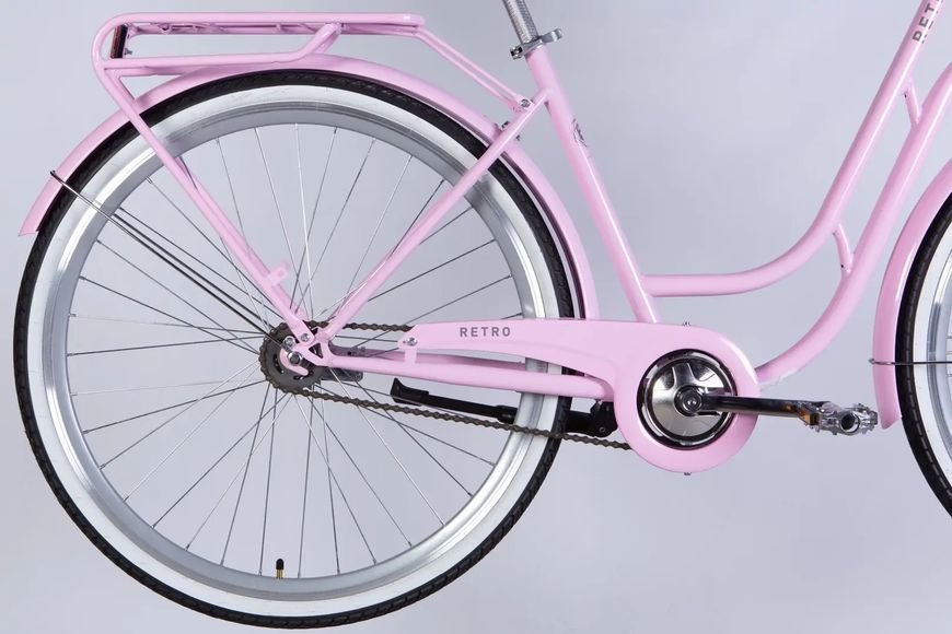 Велосипед ST 28" Dorozhnik RETRO Velosteel рама-19" світло-рожевий 2025 OPS-D-28-430 фото