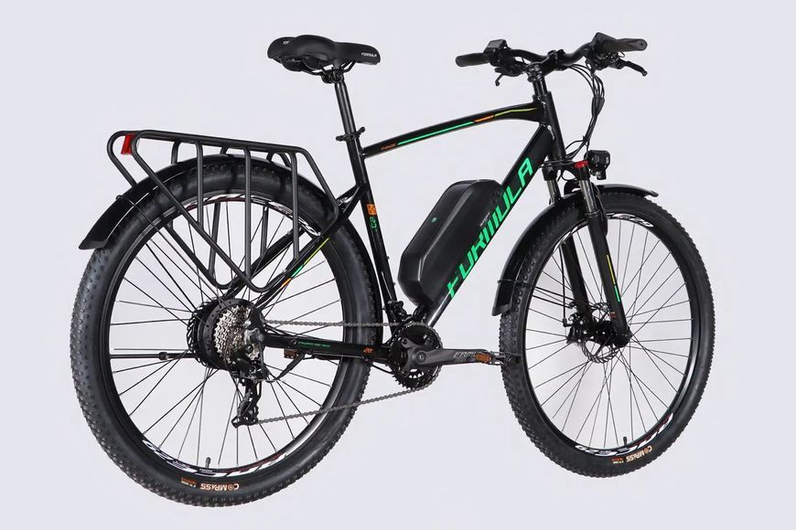 Велосипед з електроприводом 29" AL Formula eCURSOR MAN DD CS рама-21" 48B 13А*г 500Вт чорно-зелений 2026 ELB-FR-29-246 фото