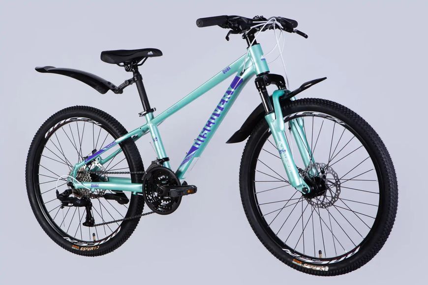 Велосипед AL 24" Discovery QUBE DD CS рама-11,5" свiтло-бiрюзовий 2025 OPS-DIS-24-335 фото