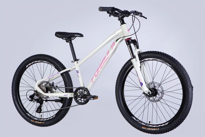 Велосипед AL 24" Formula THOR DD CS рама-12" білий з рожевим 2026 OPS-FR-24-445 фото