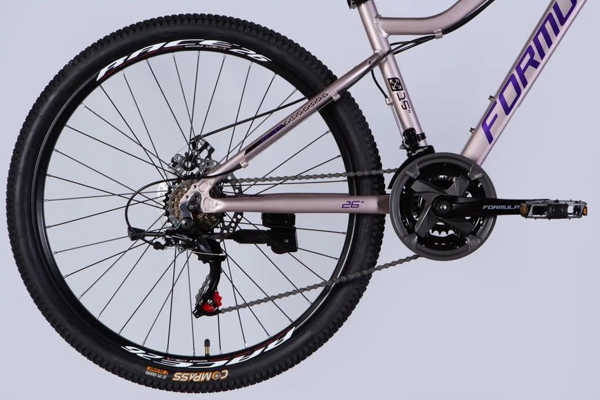 Велосипед AL 27.5" Formula ALPINA DD FR рама-16" сріблясто-фіолетовий 2026 OPS-FR-27.5-294 фото