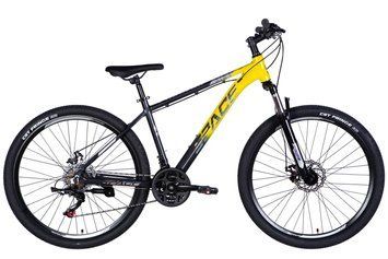 Велосипед AL 27.5" SPACE PHAETON DD FR рама-17" сіро-жовтий 2026 OPS-SP-27.5-084 фото