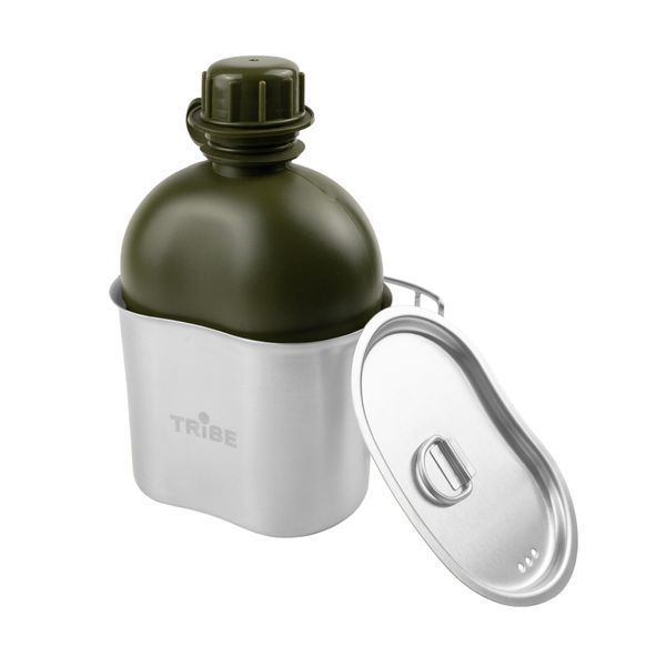 Фляга Tribe Canteen пластикова T-FE-0022-olive T-FE-0022-olive фото