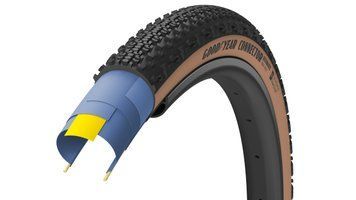 Покришка 700x45 (45-622) GoodYear Connector Ultimate Tubeless Complete Folding Blk/Tan, 120tpi TIR-17-59 фото