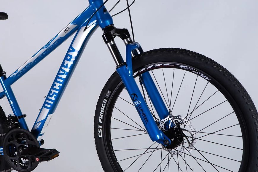 Велосипед ST 26" Discovery TREK DD FR рама-13" синьо-сріблястий 2025 OPS-SP-26-050 фото