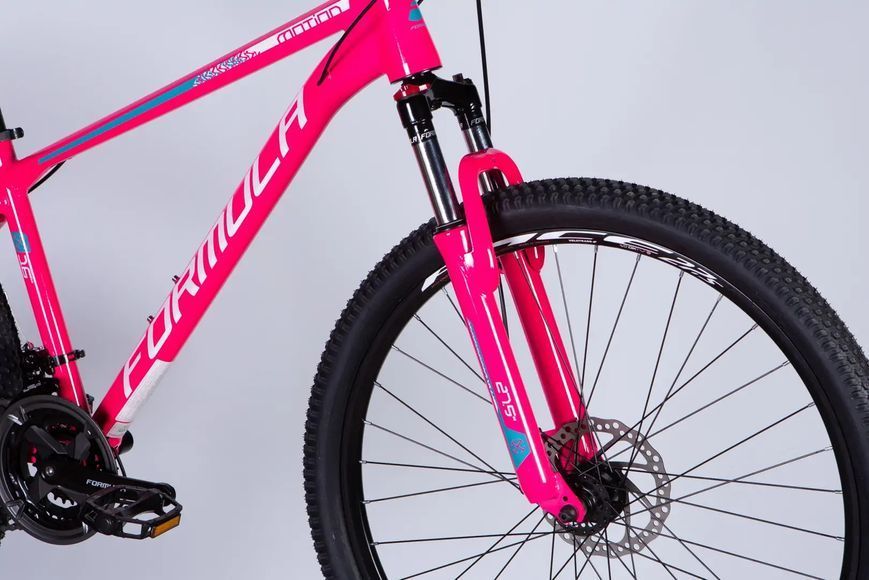 Велосипед AL 27.5" Formula MOTION DD FR рама-16" рожевий з білим 2026 OPS-FR-27.5-299 фото