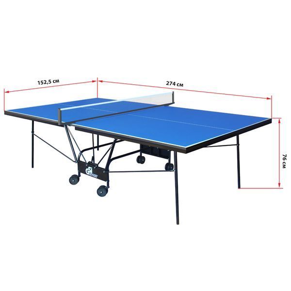 Стіл для настільного тенісу GSI-Sport Indoor Gk-6 MT-0933 синій MT-0933 фото