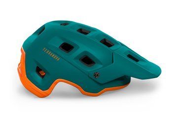 Шолом MET TERRANOVA CE ALPINE GREEN ORANGE | MATT GLOSSY M (56-58) 3HM 121 CE00 M VE1 фото