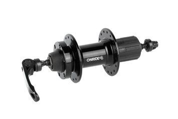 Втулка задня ONRIDE Hub 20R, під касету, HG, 32 отвори, disc, кульки, 135 QR, чорна 2526116104016 фото