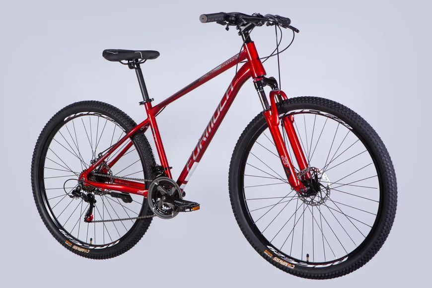 Велосипед AL 29" Formula MOTION DD FR рама-17" червоно-сріблястий 2025 OPS-FR-29-316 фото