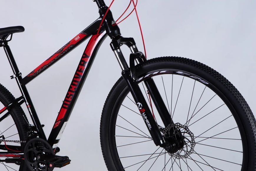 Велосипед ST 29" Discovery TREK DD FR рама-16" чорно-червоний 2025 OPS-SP-29-075 фото