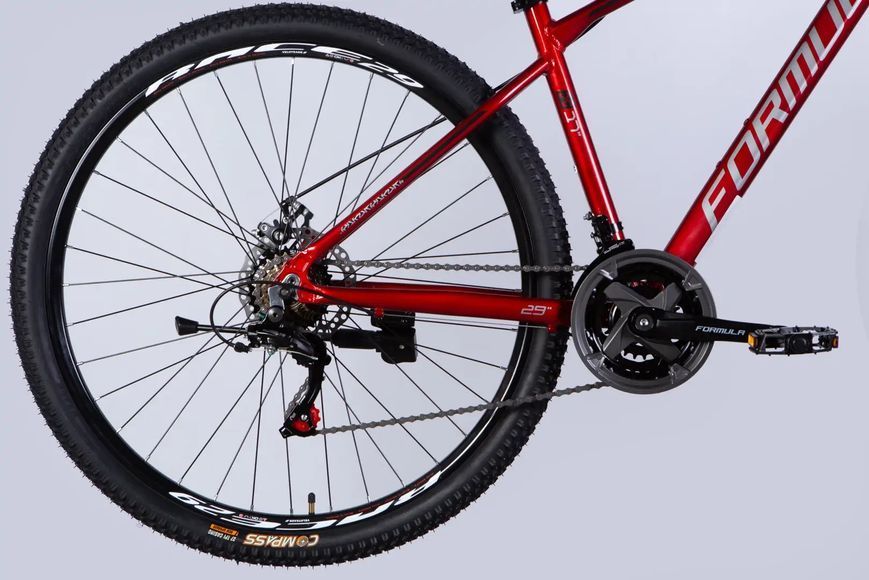 Велосипед AL 29" Formula MOTION DD FR рама-17" червоно-сріблястий 2025 OPS-FR-29-316 фото