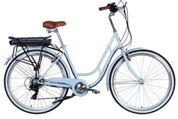 Велосипед з електроприводом 28" ST Dorozhnik eRETRO Vbr FR рама-19" 36B 12.5А*г 500Вт світло-блакитний PANTONE 5435 C 2025 ELB-D-28-075 фото