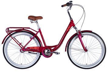 Велосипед AL 26" Dorozhnik RUBY PH рама-17" бордовий 2025 OPS-D-26-303 фото