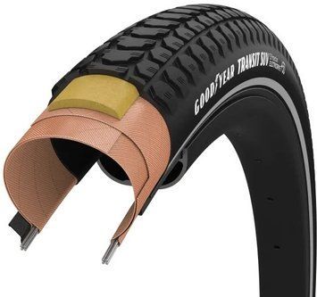 Покришка 700x50 (50-622) GoodYear Transit SUV S3: Protection, Wire, Black + reflective strips, 60tpi TIR-14-44 фото