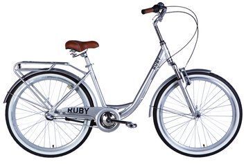 Велосипед AL 26" Dorozhnik RUBY PH рама-17" світло-сріблястий 2025 OPS-D-26-307 фото