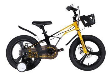 Велосипед MG 16" SPACE KID ANDROMEDA DD рама-9" жовто-чорний 2026 OPS-SK-16-036 фото