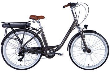 Велосипед з електроприводом 26" AL Dorozhnik eRUBY DD FR рама-17" 36B 13А*г 500Вт мокрий асфальт 2026 ELB-D-26-300 фото