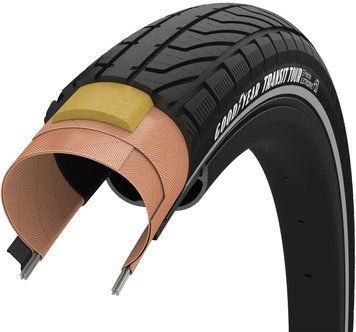 Покришка 700x50 (50-622) GoodYear Transit Tour S3: Protection, Wire, Black + reflective strips, 60tpi TIR-80-23 фото