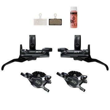 Комплект гальм гідравл. Shimano M8200 DEORE XT перед + зад (2-поршн каліпер, J-kit гідролінії 1000 і 1700мм) IBRM8200UPGKIT2 фото