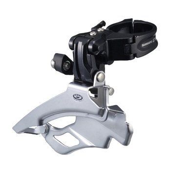 Перемикач передній Shimano Diore FD-M591 в+н/тяга, верх. хомут 44/48T під трубу 34,9мм (адаптер 31,8) 36000099101789 фото