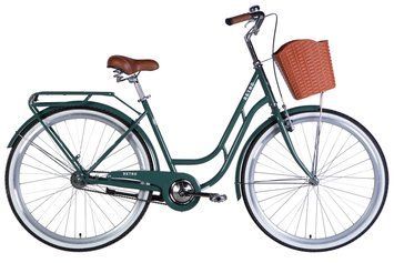 Велосипед ST 28" Dorozhnik RETRO Velosteel рама-19" зелено-сірий 2026 OPS-D-28-545 фото