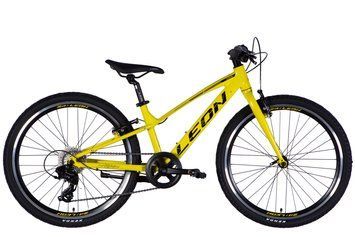 Велосипед AL 24" Leon JUNIOR Vbr CS рама-12" жовтий з чорним 2025 OPS-LN-24-108 фото