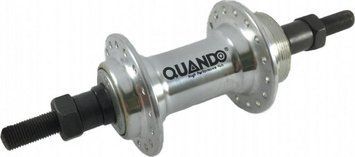 Втулка задн. Quando KT-A11R 32H V-brake алюміній., 165mm, 6-7 ск. на гайках срібляста HUBB-44-10 фото