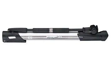 Насос міні підлоговий GIYO GM-641 Алюміній в пластику сірий 140psi з манометром AV/FV AM (брендоване пакування) PUM-049 фото