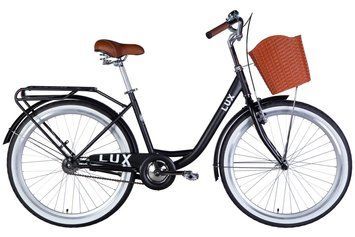 Велосипед ST 26" Dorozhnik LUX Velosteel рама-17" чорний (матовий) 2026 OPS-D-26-367 фото