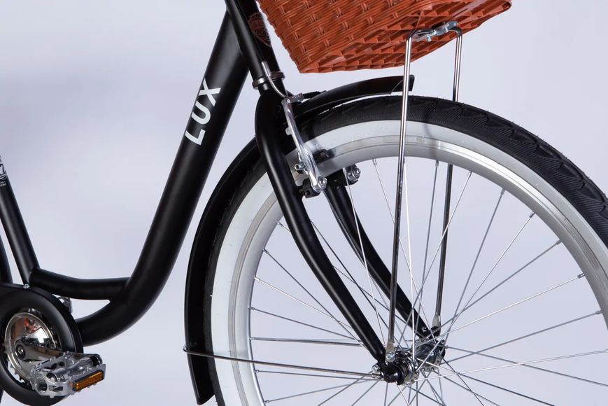 Велосипед ST 26" Dorozhnik LUX Velosteel рама-17" чорний (матовий) 2026 OPS-D-26-367 фото