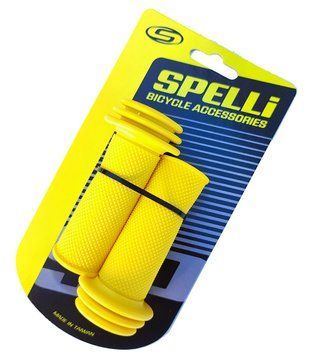 Гріпси Spelli SBG-688 90мм з упором жовті SBG-688 Yellow фото
