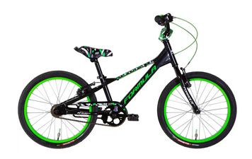 Велосипед AL 20" Formula Kid SLIM BH рама-10" чорний з зеленим 2026 OPS-FRK-20-259 фото