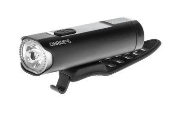 Велосипедна фара ONRIDE Rouse 20 (500 lm, 2400 mAh, Type-C), Power Bank, диспл. інд. заряду, алюм. 6931620283 фото