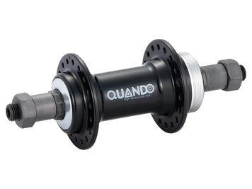 Втулка задн. Quando KT-A12R 32H V-brake, алюміній, 145mm, 6-7 ск. ексцентрик чорна HUBB-24-06 фото