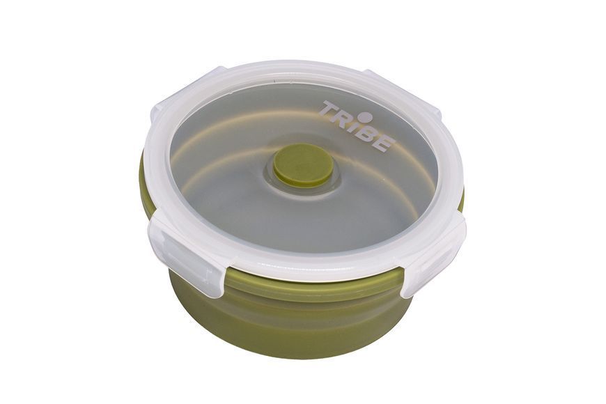 Контейнер Tribe Bowl Container 800 мл силіконовий T-FF-0046, olive T-FF-0046-olive фото