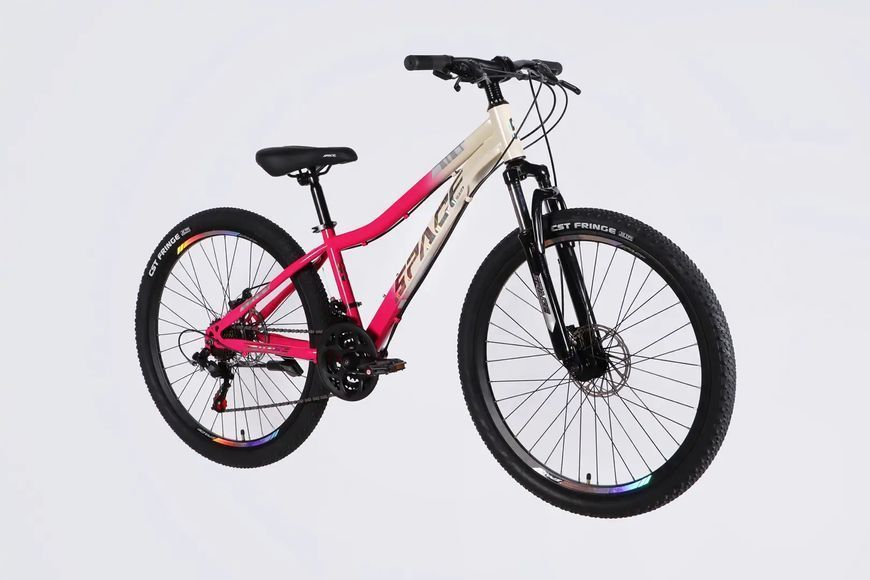 Велосипед ST 26" SPACE AURORA DD FR рама-13" біло-рожевий 2026 OPS-SP-26-095 фото