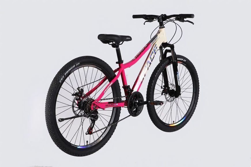 Велосипед ST 26" SPACE AURORA DD FR рама-13" біло-рожевий 2026 OPS-SP-26-095 фото