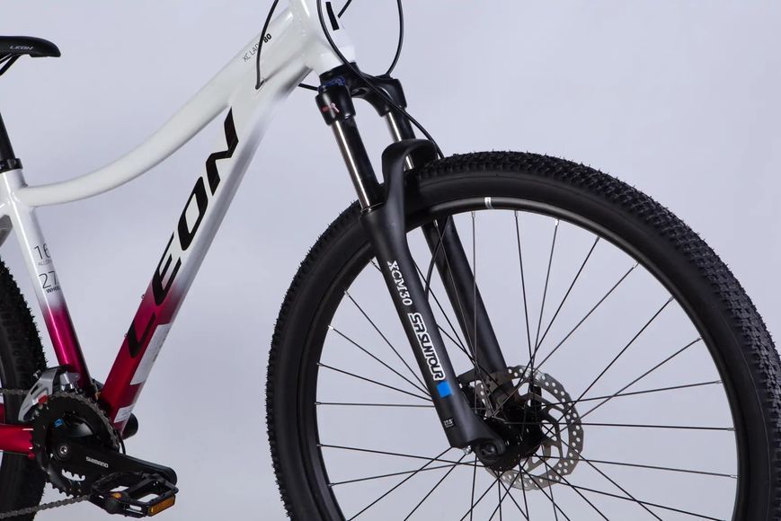 Велосипед AL 27,5" Leon XC LADY 80 HDD рама-16" білий з малиновим 2025 OPS-LN-27,5-010 фото