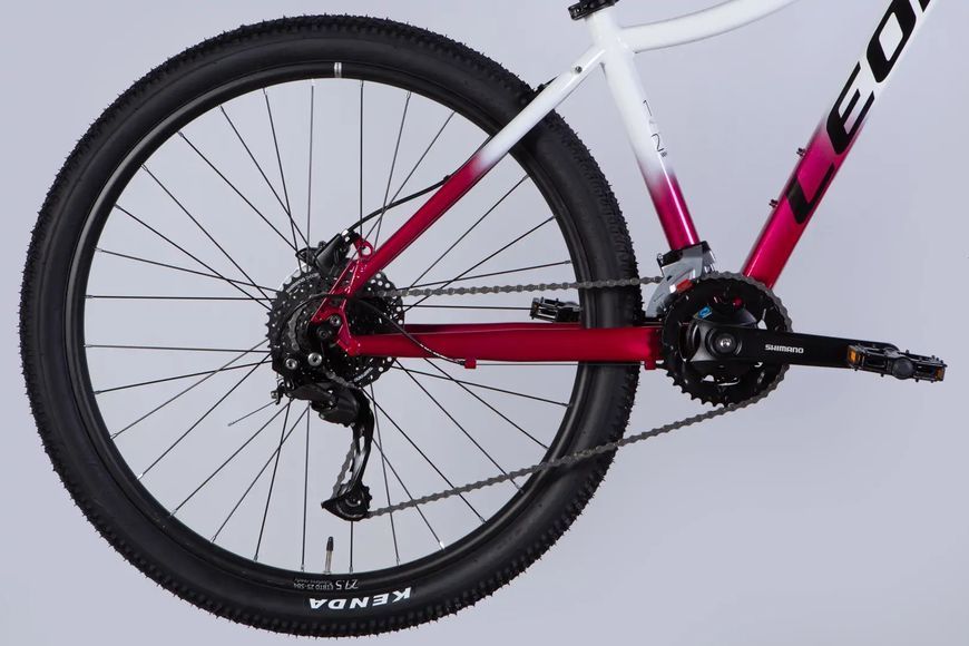 Велосипед AL 27,5" Leon XC LADY 80 HDD рама-16" білий з малиновим 2025 OPS-LN-27,5-010 фото