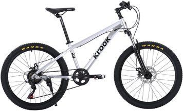 Велосипед 24" Krook 24 2025 сірий SKE-70-30 фото