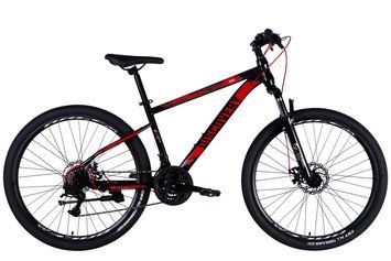 Велосипед ST 27.5" Discovery TREK DD FR рама-16" чорно-червоний 2025 OPS-SP-27.5-044 фото
