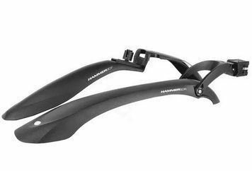 Комплект крил 24"-29" SIMPLA Hammer 2 SDE, SPEEDstrap швидкознімне кріплення, чорні з білими вставками MUD-30-20 фото