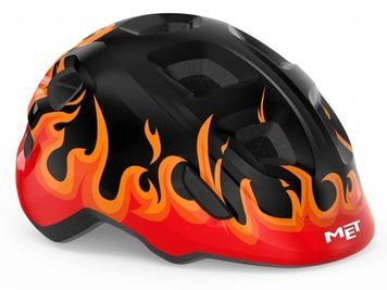 Шолом MET HOORAY CE BLACK FLAMES | GLOSSY XS (46-52) 3HM 144 CE00 XS BF1 фото