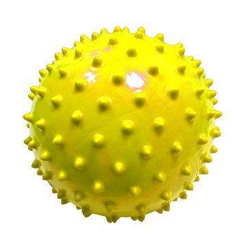 Мяч масажний d 20 см жовтий надувний D20-Ж 12521 фото