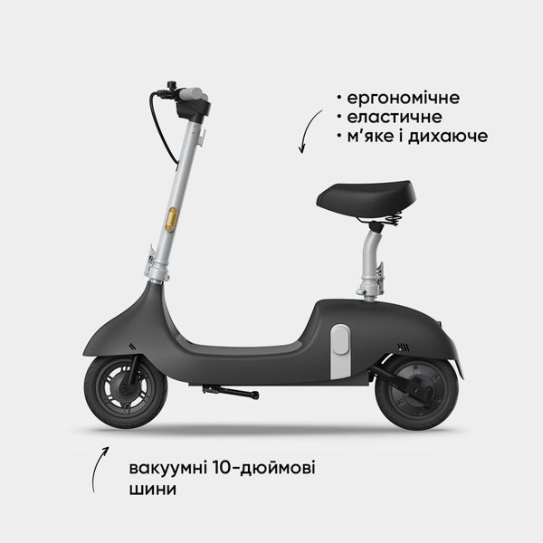 Електросамокат з сидінням OKAI Ceetle PRO EA10C Black 10', 350(900)W, 25Km/h, 10.4Ah, 55Km, 20%, NFC, App, 29kg 50580 фото