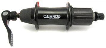 Втулка задн. Quando KT-AR8R 36H V-brake, алюміній, 145mm, 7-8-9 ск. ексцентрик чорна HUBB-24-08 фото