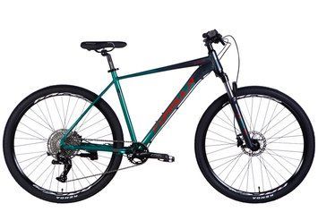 Велосипед AL 29" Formula ZEPHYR EXPERT HDD рама-21" темно-сріблястий з зеленим 2025 OPS-FR-29-397 фото